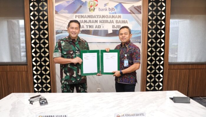 Bank bjb dan TNI AD Tandatangani Kerjasama Kredit Ritel: Mudahkan Layanan Keuangan Personel TNI