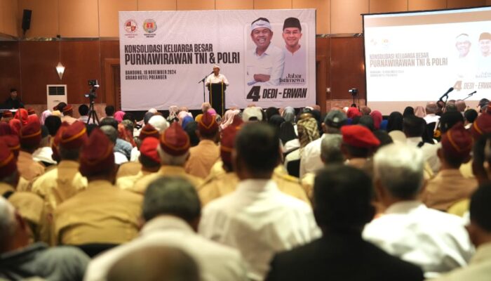 Ratusan Ribu Purnawirawan TNI/Polri Dukung KDM-Erwan di Pilgub Jabar