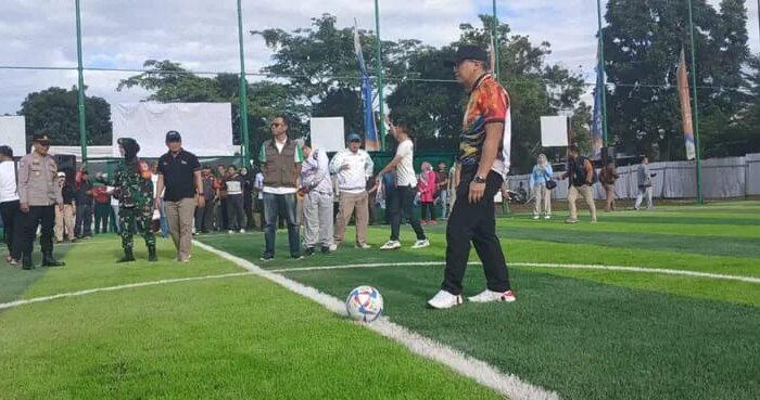 Mini Soccer Cibaligo Diresmikan PJ Walikota Cimahi Dicky Saromi