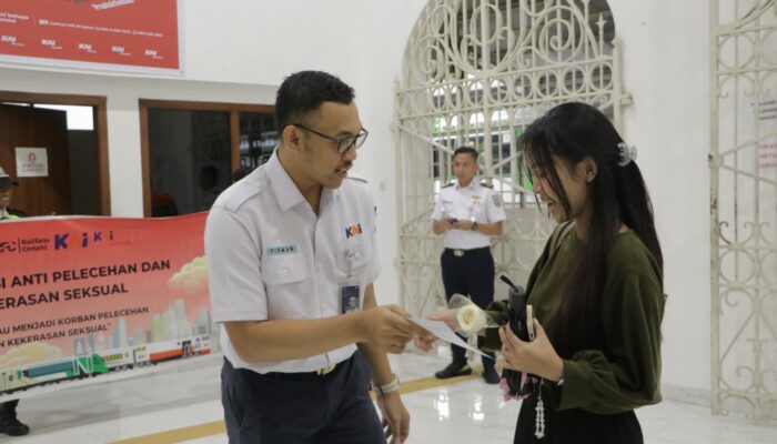 KAI Daop 2 Bandung Sosialisasikan Anti Pelecehan Seksual di Lingkungan Kereta Api : Pelaku Akan Diblacklist Naik Kereta Api