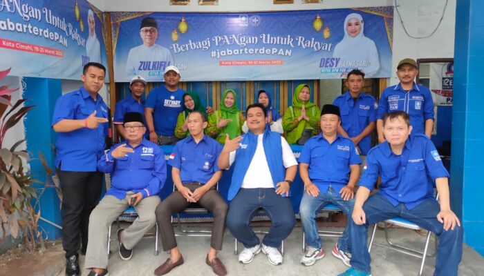 Anggota DPRD Kota Cimahi Setyady Abdul Rachman dan DPD Partai PAN Kota Cimahi Berbagi PANgan Untuk Rakyat Jabar TerdePAN