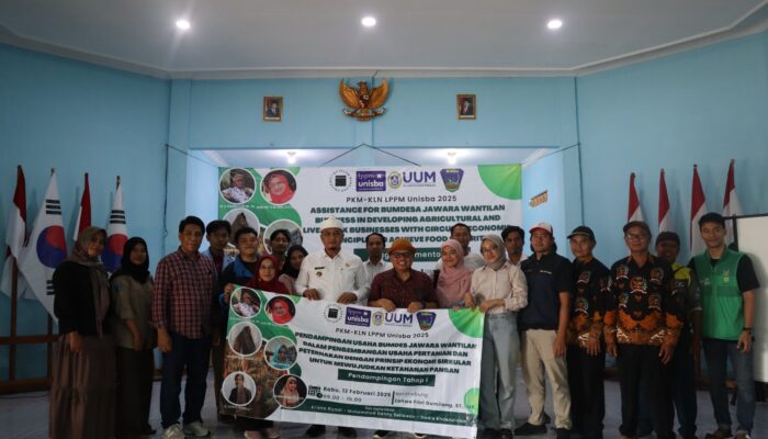 Kegiatan Pengabdian kepada Masyarakat Kolaborasi Luar Negeri  untuk Pendampingan Usaha Wantilan Bumdesa Jawara