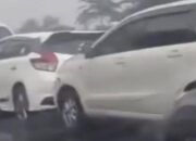 Hujan Deras Sebabkan Kecelakaan Beruntun di Tol Padaleunyi, Lima Mobil Rusak