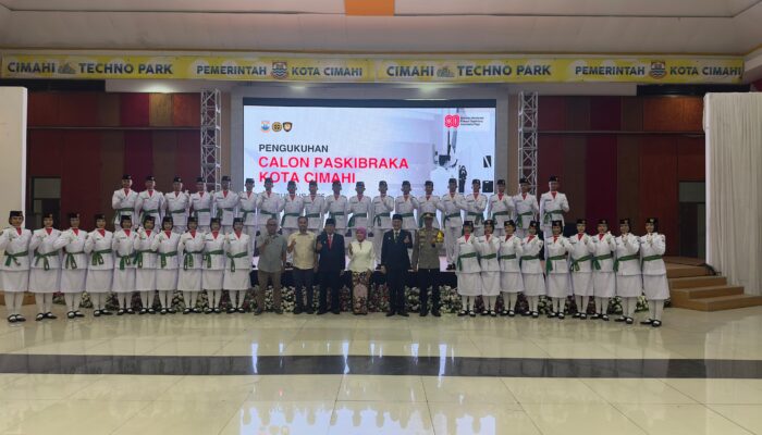 Paskibraka Cimahi 2025 Resmi Dikukuhkan, Siap Jalankan Tugas di HUT ke-80 RI