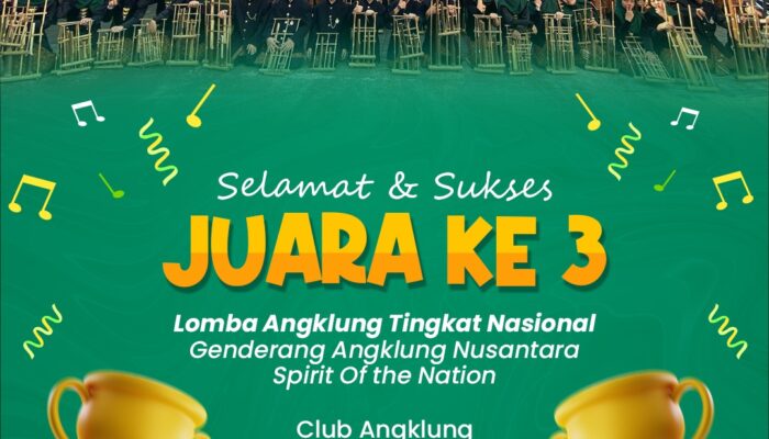 SD ItQan Islamic School Raih Juara 3 dalam Lomba Angklung Tingkat Nasional “Genderang Angklung Nusantara”