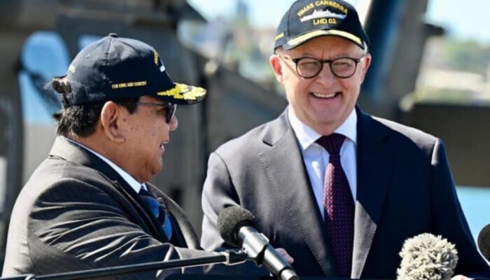 Prabowo Disambut Bagpipe di Australia, Tekankan Pentingnya Persahabatan Antar-Tetangga