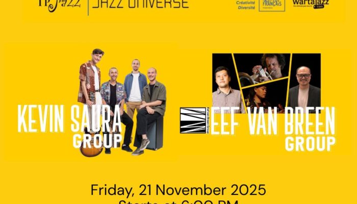 TP Jazz Universe Membuka Panggung November dengan Dua Energi Jazz Eropa: Kevin Saura Group & Eef van Breen Group