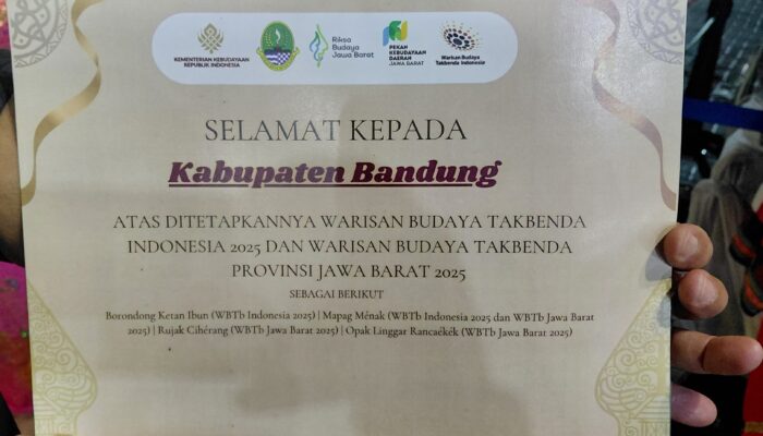 Kabupaten Bandung Raih Penghargaan Warisan Budaya Tak Benda di Pekan Kebudayaan Daerah Jawa Barat 2025