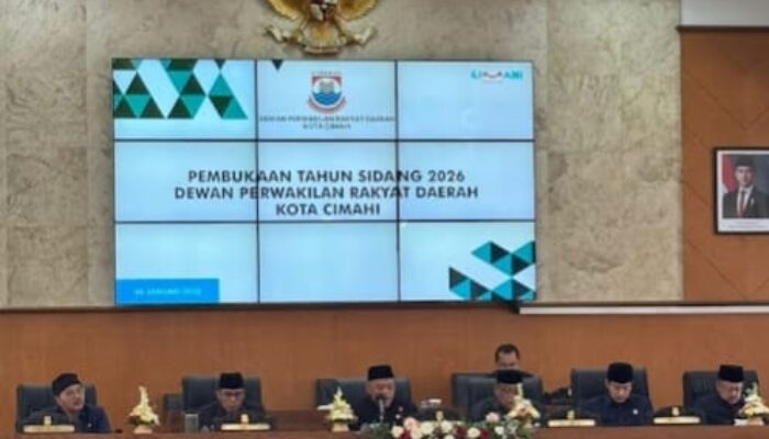 Ngatiyana Buka Rapat Paripurna Pertama DPRD Cimahi 2026, Tekankan Refleksi dan Kolaborasi