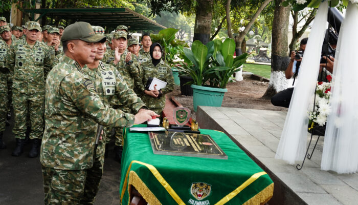 ‎Panglima TNI Resmikan Lapangan Serba Guna Serka Dedy Unadi Kodam III/Slw