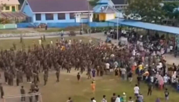 Kericuhan Usai Pertandingan Sepakbola di Buton Selatan, TNI dan Brimob Berdamai