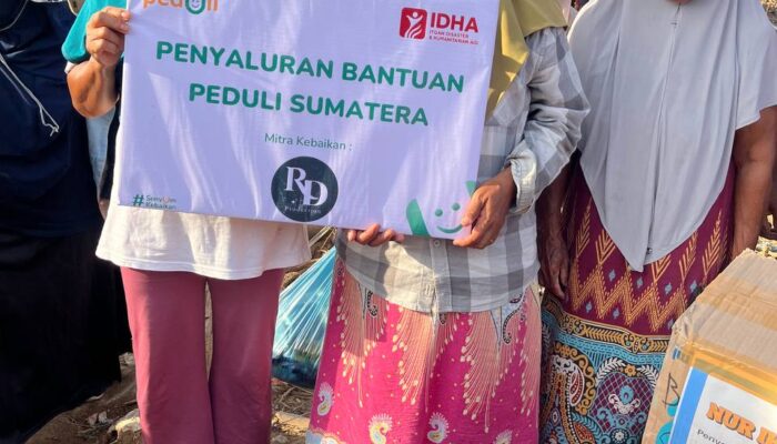 Rumah Dakwah Production Salurkan Bantuan Kemanusiaan di Sibolga, Sumatera Utara