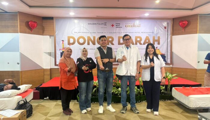 Golden Tulip Pontianak Gelar Aksi Donor Darah dalam Rangka HUT ke-11 Hotel