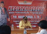 Kegiatan Reses Anggota DPRP Papua Tengah Halor Gobai di SMK Pertanian Yamewa Paniai