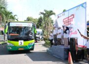 Mudik Aman Berbagi Harapan” PTPN 1 Regional 1 Lepas Tiga Bus Mudik Gratis