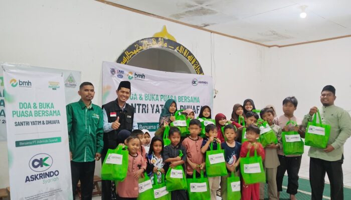 BMH Bersama Askrindo Syariah Bahagiakan Santri Yatim dan Dhuafa di Bandung Barat