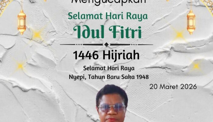 Kadinsos Deiyai Ucapkan Selamat Hari Raya Idul Fitri 1446 H