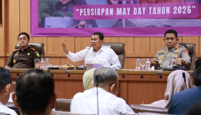 Pimpin Rapat Forkopimda, Bupati Tangerang Pastikan Kesiapan Peringatan May Day Berjalan Aman dan Kondusif