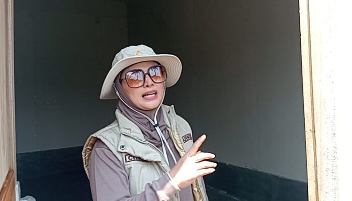 Bupati Citra Tinjau Pembangunan Rumah Untuk Penghuni Eks Pasar Wisata