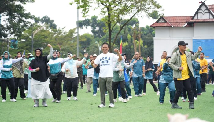 KDS Olahraga Bareng FORKOPIMDA dan Warga, Semarakkan Hari K3 Sedunia