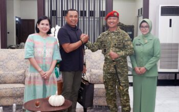 Dankodiklatad Terima Anjangsana Danpusdiklatpassus, Pererat Silaturahmi dan Pengabdian