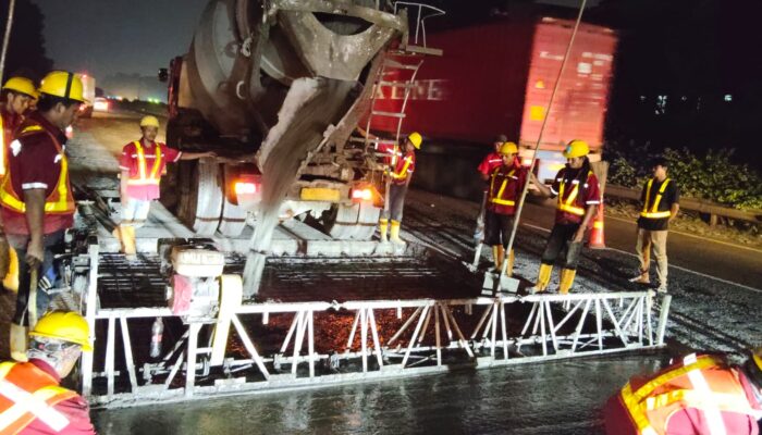 Menjawab Tantangan Beban Lalu Lintas Tinggi, Jasa Marga Terus Tingkatkan Kualitas Jalan di Ruas Tol Jakarta-Tangerang (Janger)