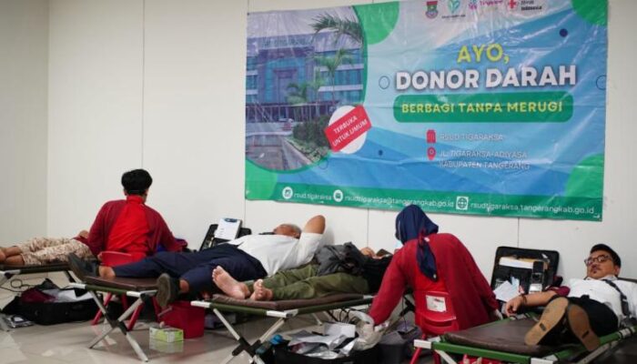RSUD Tigaraksa Kembali Gelar Donor Darah Jaga Stok Tetap Aman