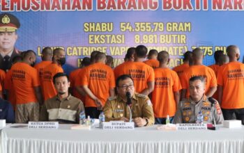 Polresta Deliserdang Musnahkan 89 Kg Sabu dalam 4 Bulan
