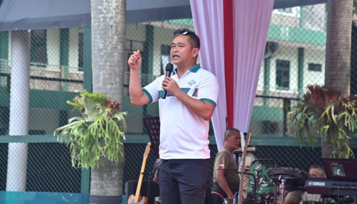 Olahraga Bersama Kasad di Makodiklatad, Tegaskan Pentingnya Soliditas dan Dukungan terhadap Program Pemerintah