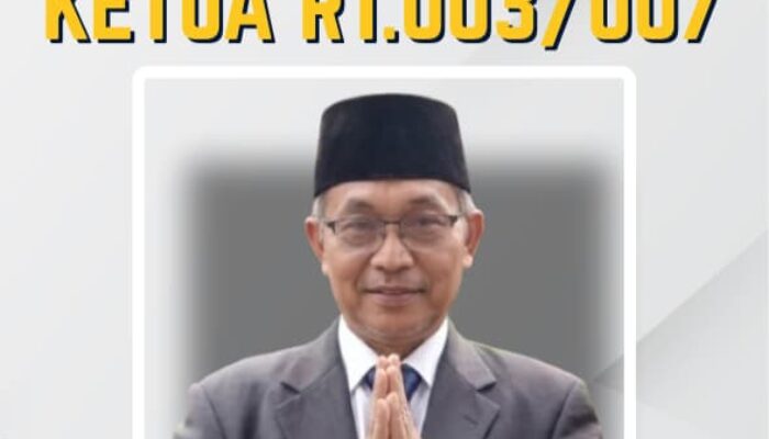 Ketua RT 03/07 Fokus pada Keamanan Lingkungan