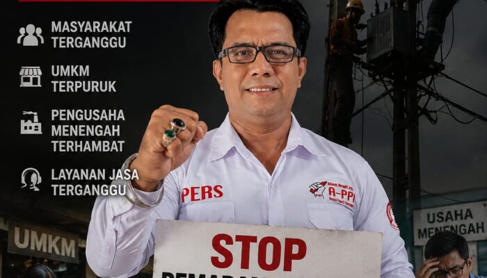 A-PPI Sumut Hardep angkat bicara Pemadaman Massal Sumbagut Rugikan Semua Kalangan, Kepala & Direktur harus Bertanggung Jawab