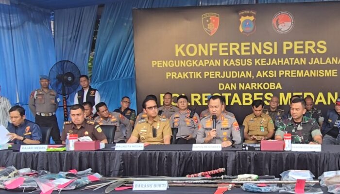 Kapolsek Medan Baru Diapresiasi Kapolrestabes Medan, Dua pekan Polrestabes Ungkap 143 Kasus Kejahatan