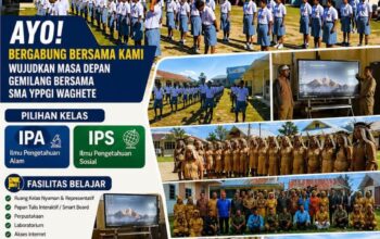 SMA YPPGI Whagete Buka Penerimaan Murid Baru 2026/2027