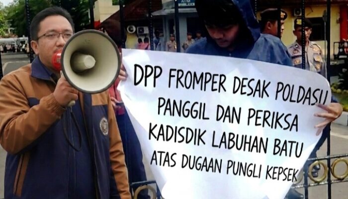 DPP FROMPER Desak Poldasu Panggil Dan Periksa Kadisdik Labuhan Batu Atas Dugaan Pungli Kepsek