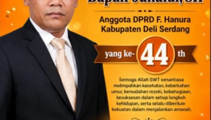 Junaidi SH, Ketua PP Deli Serdang Rayakan HUT ke-44 Bersama Sahabat dan Anak Yatim Piatu