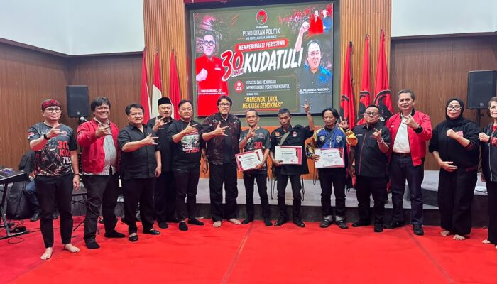 Peringati Kudatuli, Ono Surono Instruksikan Kader PDI Perjuangan Kawal Aspirasi Rakyat