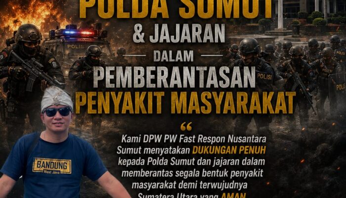 DPW FRN Sumut Dukung Kinerja Polda Sumut dan Jajaran Dalam Pemberantasan Penyakit Masyarakat