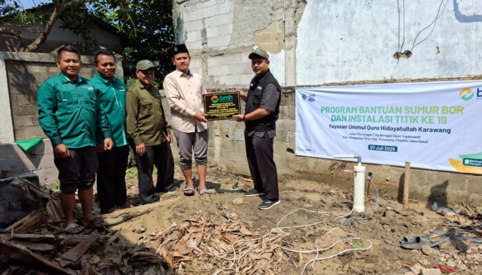 LAZNAS BMH Jabar Hadirkan Sumur Bor Titik ke-19 untuk Yayasan Ummul Quro Hidayatullah Karawang