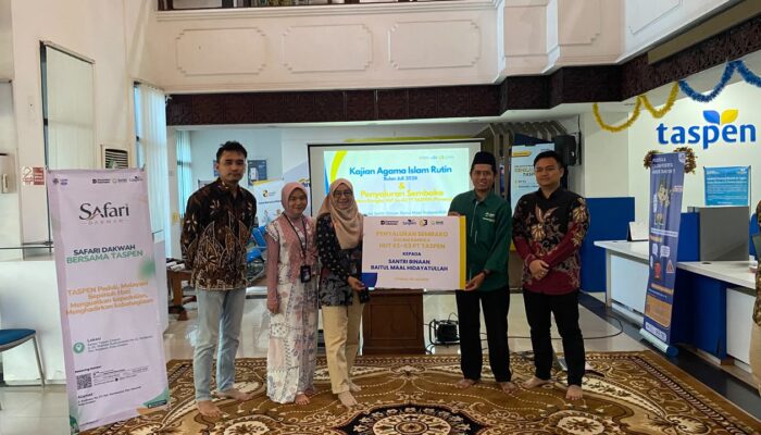 Dalam Rangkaian HUT Ke-63  PT TASPEN, adakan Pengajian Agama dan Santunan untuk Santri Binaan BMH