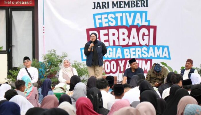 Wabup Intan Hadiri Festival Berbagi Bahagia Bersama 200 Anak Yatim di Kecamatan Curug