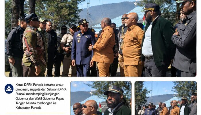 Pimpinan DPRK Puncak Dampingi Gubernur Papua Tengah Tinjau Dampak Kericuhan di Ilaga