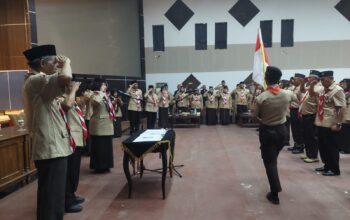 Kwarcab Pramuka Kota Banjar Kukuhkan Badan Kelengkapan dan Saka Kalpataru Masa Bakti 2026-2031