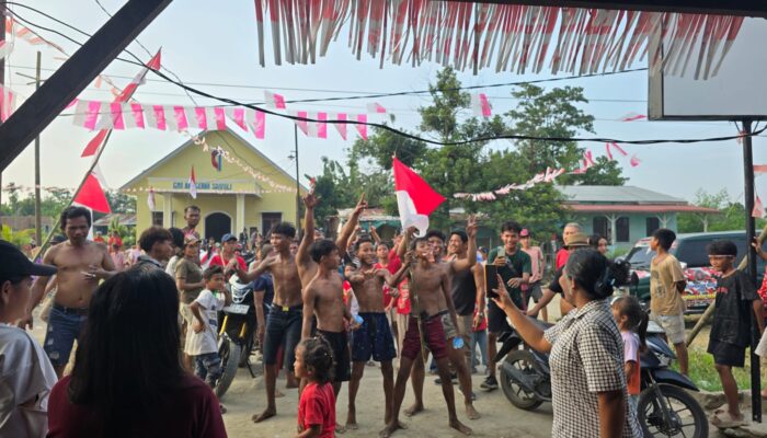 Berkat Bantuan Kapolrestabes Medan, Warga Laut Dendang Sukses Selenggarakan Perlombaan Semarak Kemerdekaan Ke-81 RI