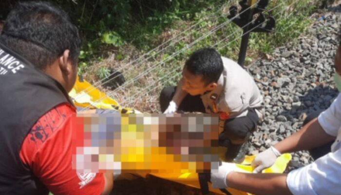 Diki Warga Sukawening Tewas Terserempet Kereta Api