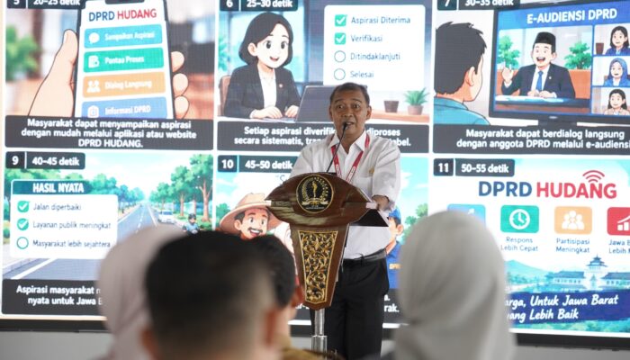 Sekretariat DPRD Jawa Barat Meluncurkan Aplikasi HUDANG, Demokrasi Tanpa Jarak